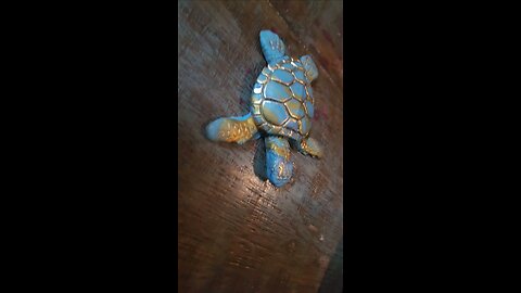 polymer clay turtle