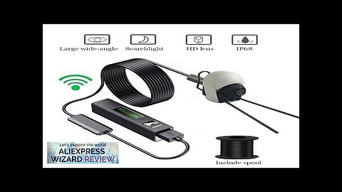 1200P WiFi fish finder endoscope camera IP68 8LED hd underwater camera android Review