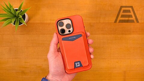 Andar Aspen + Mag Wallet REVIEW! Full-Grain Leather + Solar Orange for iPhone 16 Pro!