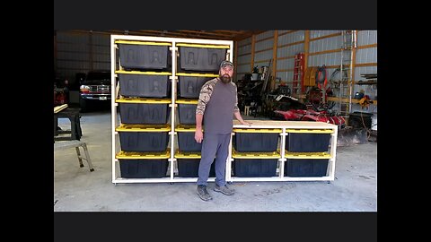 10-4 Tote Storage Rack Build