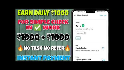 EARN DAILY 200RS INSTANT | BEST UPI MONEY EARNING APP 2024 | NEW EARNING APP TODAY