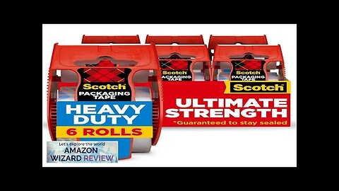 Scotch Heavy Duty Shipping and Moving Packing Tape Clear Packing and Moving Review