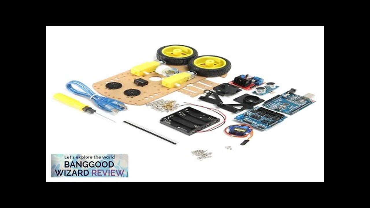 Geekcreit® DIY L298N 2WD Ultrasonic Smart Tracking Moteur Robot Car Kit Review