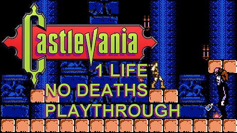 Castlevania (Nintendo Entertainment System) Full playthrough - 1 Life (4k 60fps)