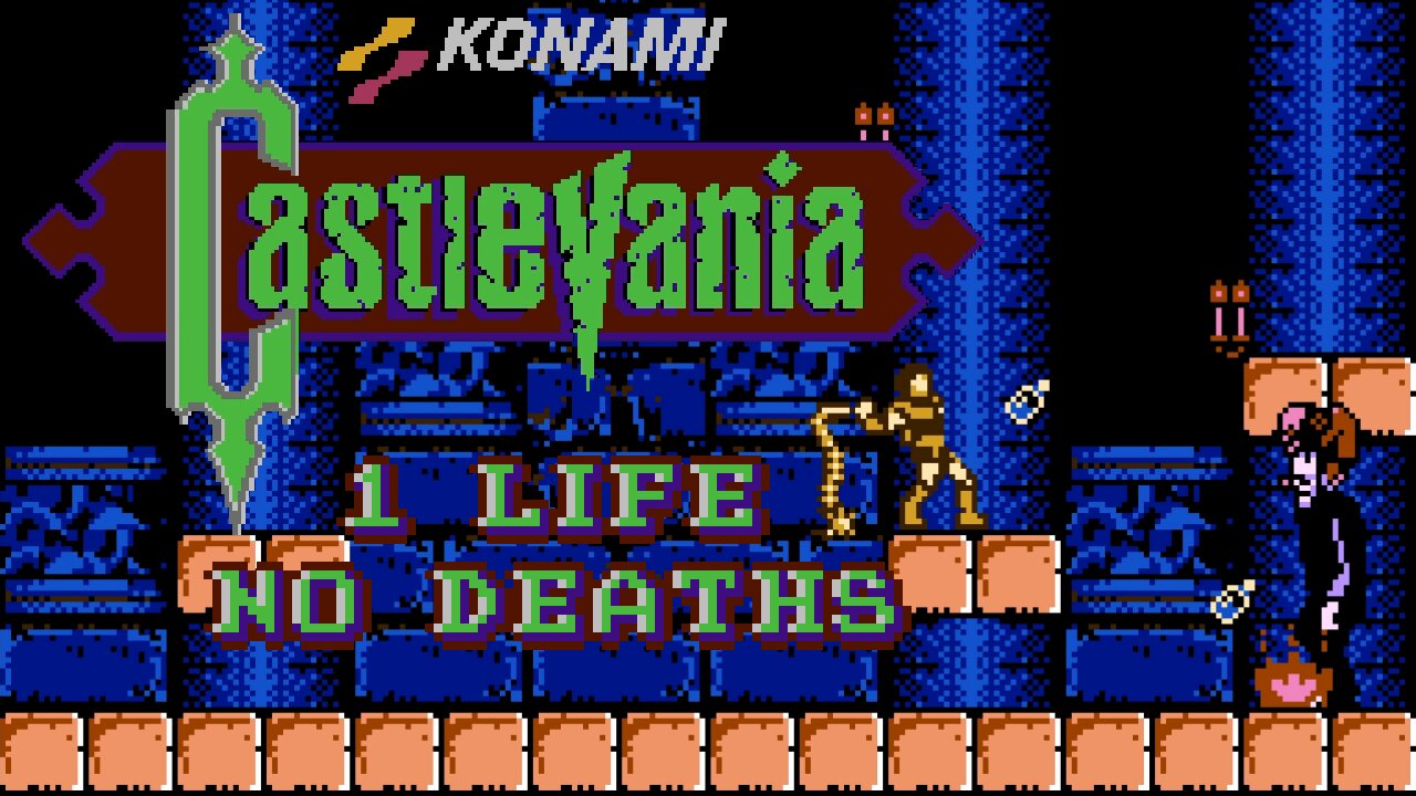 Castlevania (Nintendo Entertainment System) Full playthrough - 1 Life (4k 60fps)