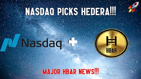 NASDAQ PICKS HEDERA!!! MAJOR HBAR NEWS!!!