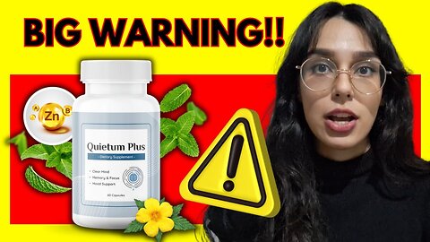 QUIETUM PLUS - ((⛔WARNING!!⛔)) - Quietum Plus Review - Quietum Plus Reviews - Quietum Plus Tinnitus