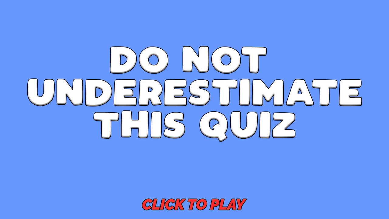 Unbeatable Knowledge Quiz