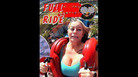 Slingshot Ride with Jessica #shorts #slingshot #reaction #slingshotchallenge #funny