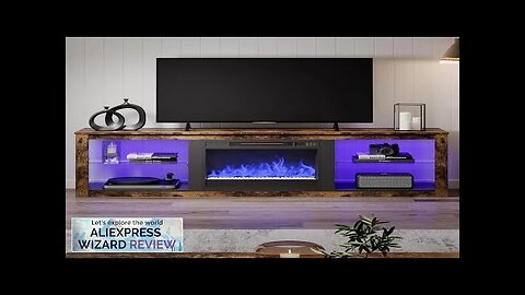 Electric Fireplace TV Stand for 75 inch TV LED Entertainment Center Review