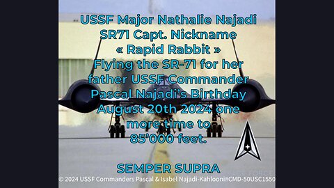 USSF 47USC606 certified: Making a Supersonic BOOM with the SR-71