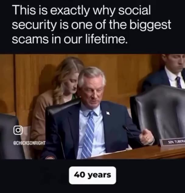 Why Social Security is one of the biggest scams in our lifetime. (1 min, 27 sec)