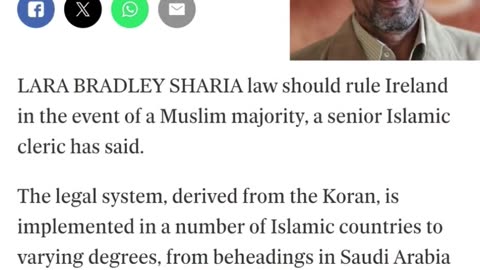 Ireland fought the British for 800 years just to give the country away to Islam.