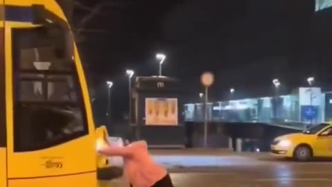 Immigrant in Germany tries to stop a tram so he can pray in the middle of the