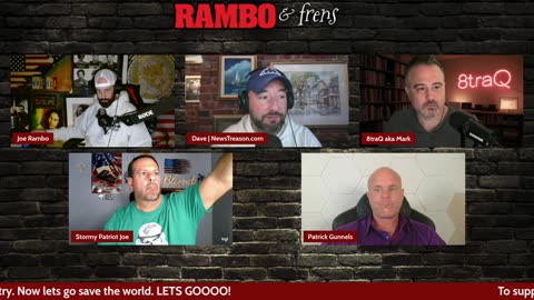 Rambo AF with NewsTreason Dave, Patrick Gunnels, 8traQ, Stormy Patriot Joe 2-20-25