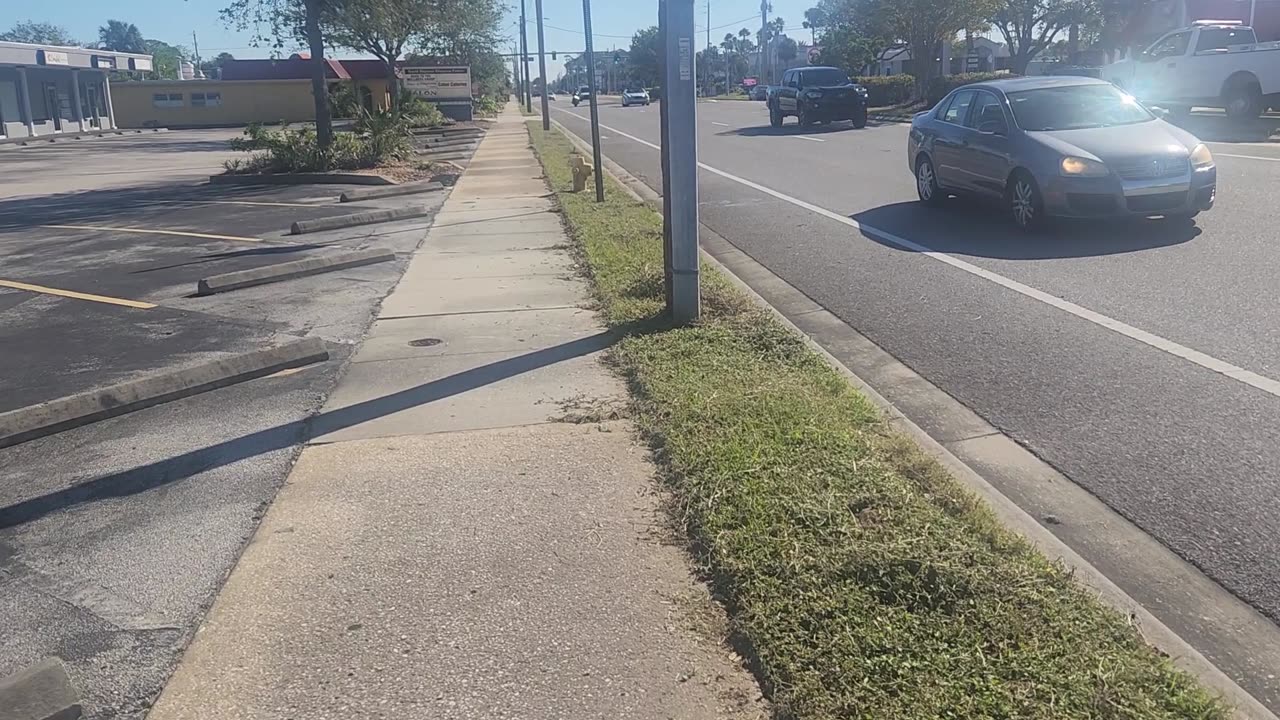 Daytona Beach Florida daytime walking