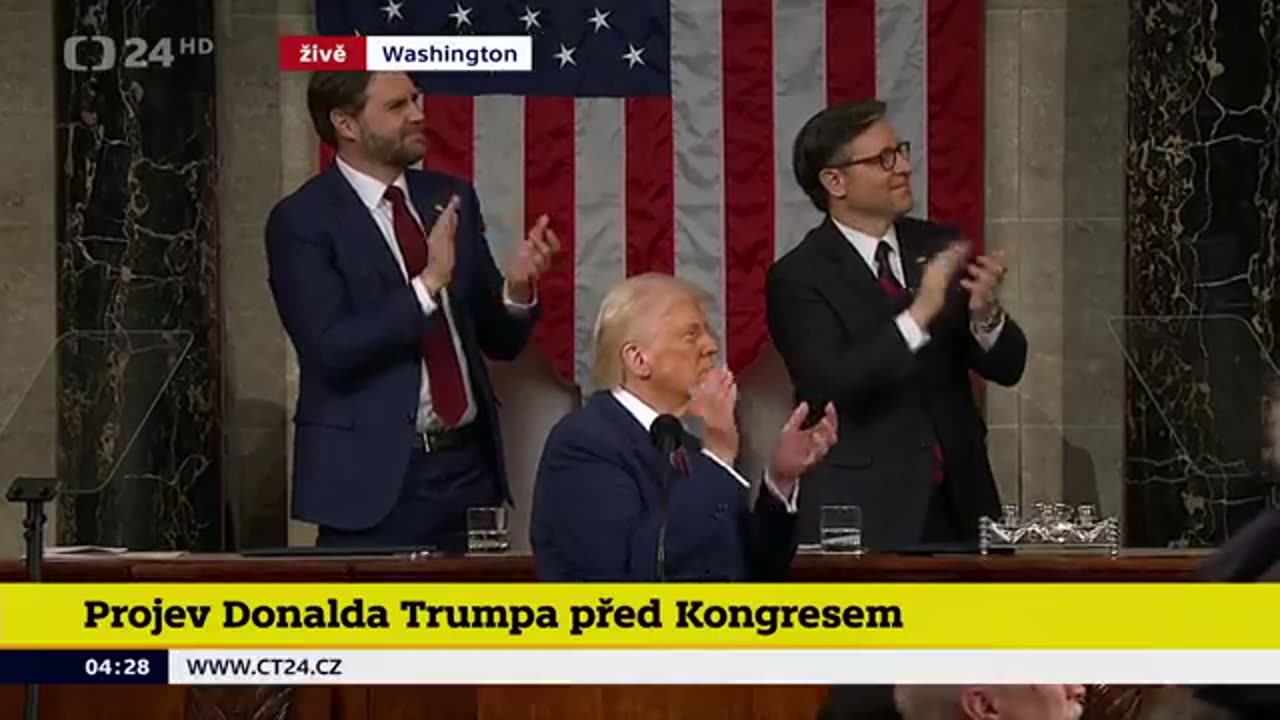 Projev Donalda Trumpa v Kongresu 4.3.2025 [CZ]