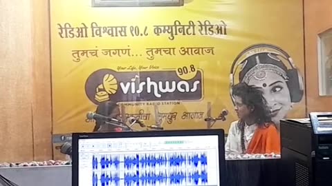 shraddha karale with charudatta thorat at radio vishwas