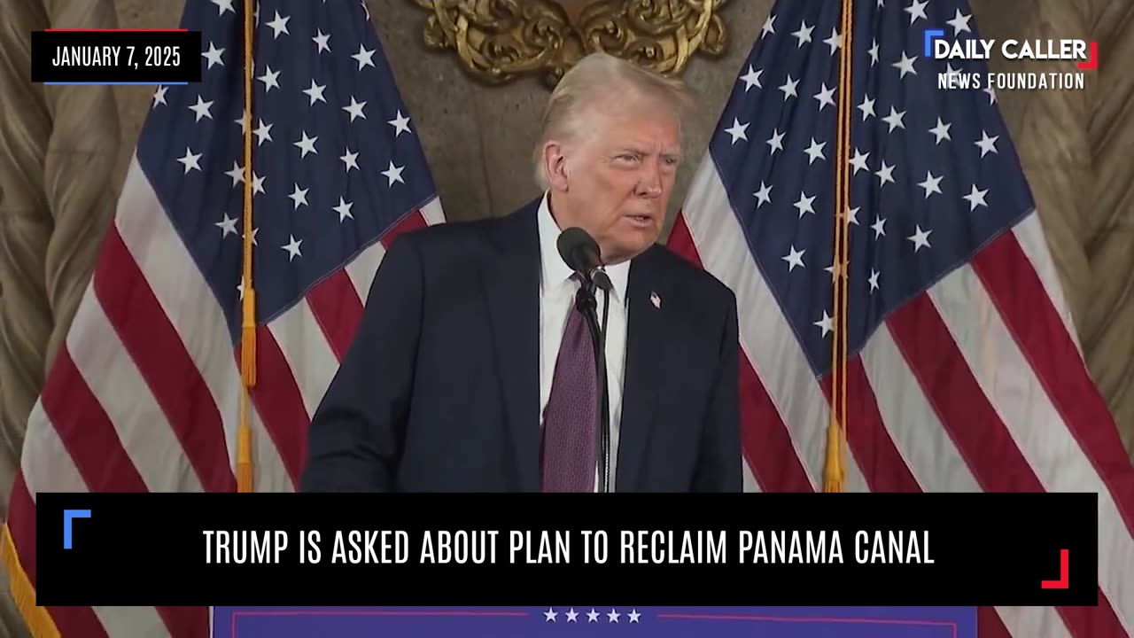 Trump Is Asked About Plan To Reclaim Panama Canal