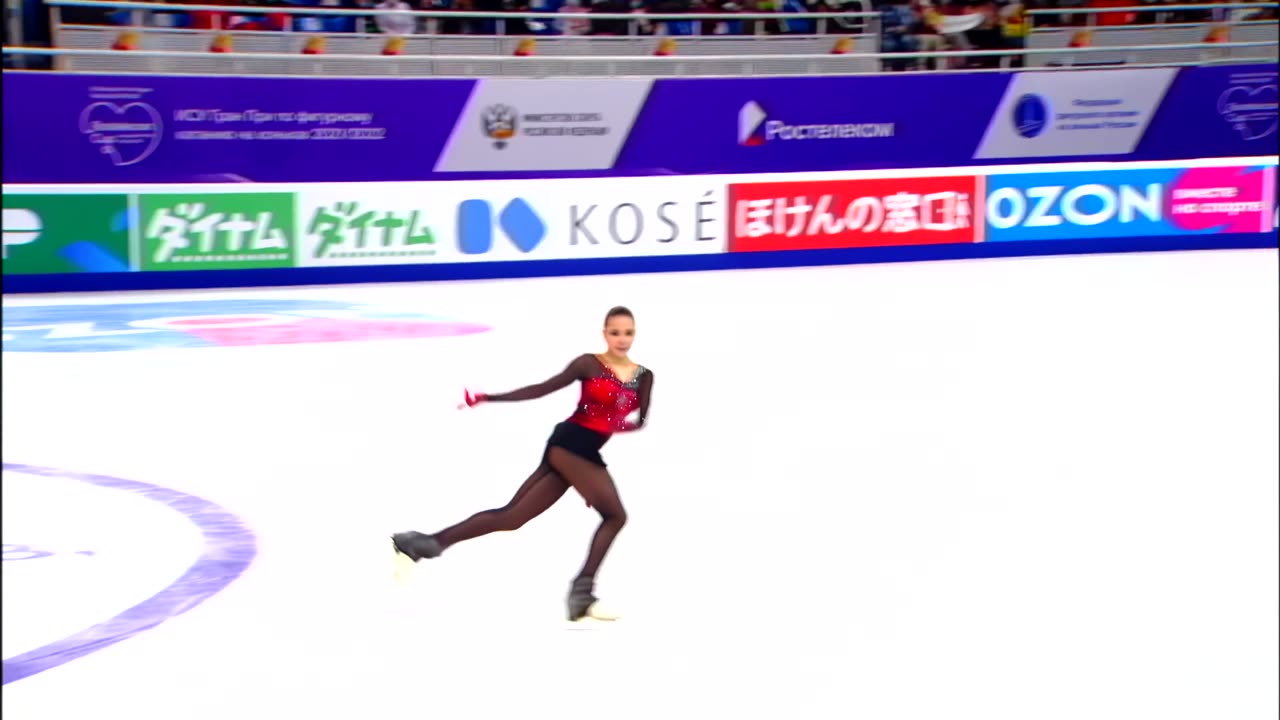 Камила Валиева Kamila VALIEVA🇷🇺🥇FS 2021 ISU Rostelecom Grand Prix No Commentary Version (4K)