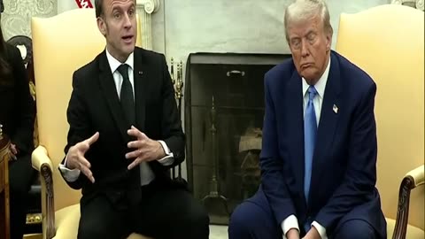 President Trump and President Macron take questions from the Legacy Media