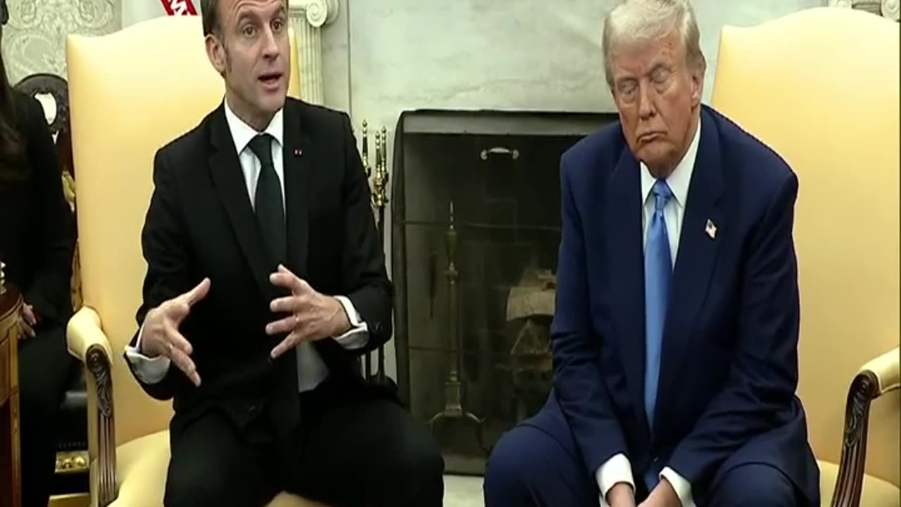 President Trump and President Macron take questions from the Legacy Media