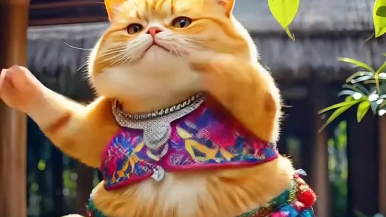 Funny cat dance