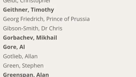 A list of the Committee of 300!?