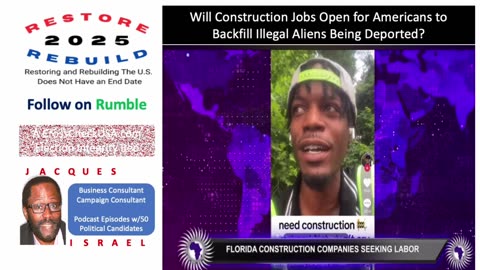 Will Construction Jobs Open for Americans to Backfill Illegal Aliens Being Deported?