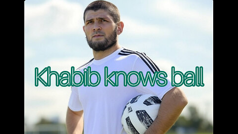 Khabib Nurmagomedov shows Manel Kape he knows a lot about soccer