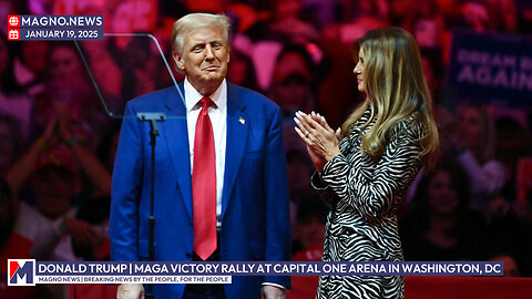 MAGA Patriots arrive ahead Donald Trump's Victory Rally in Capitol One Arena in Washington, DC