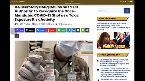 ‘Full Authority’ to Recognize the Once-Mandated COVID-19 Shot as a Toxic Exposure Risk Activity