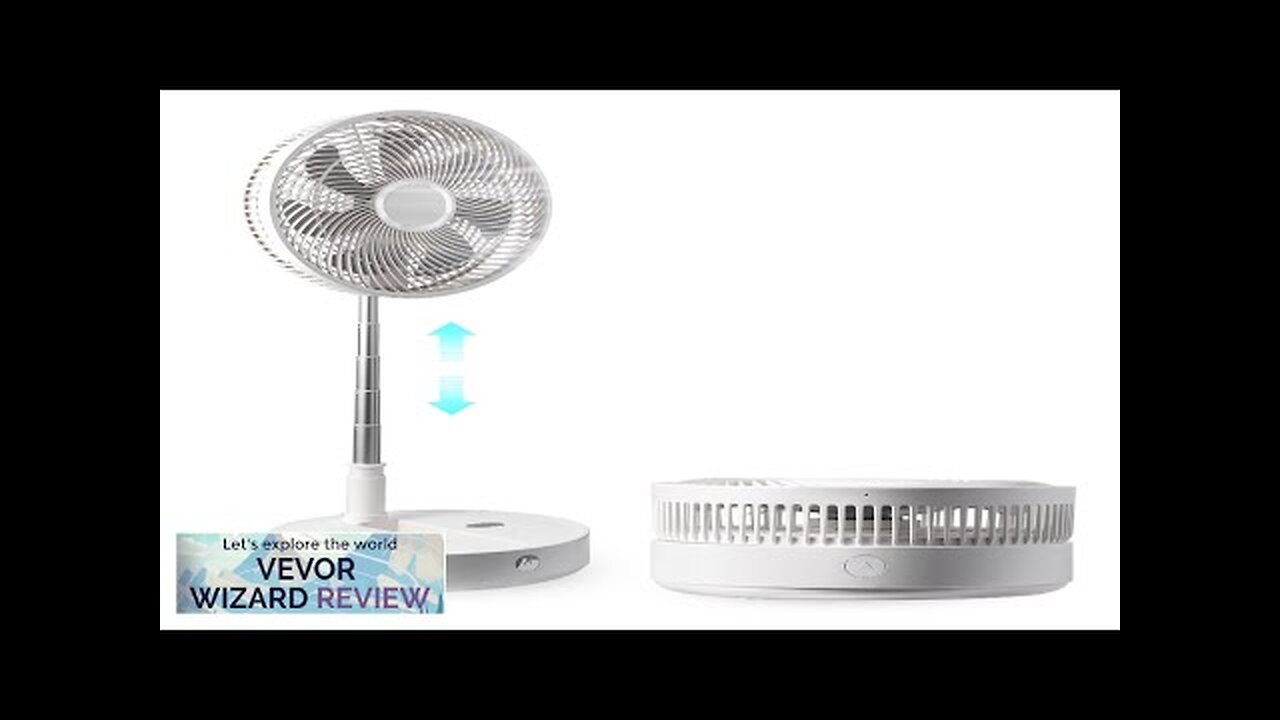 VEVOR 12 Inch Foldable Oscillating Standing Fan with Remote Control 4 Speed Review