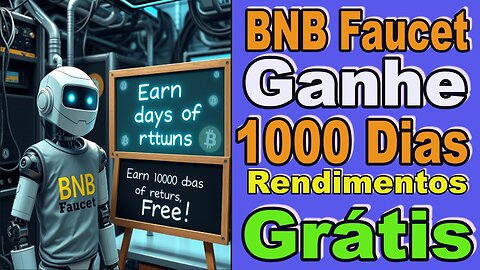 Descubra a Plataforma BNB Faucet: Ganhe Criptomoedas com Plano Gratuito por 1000 Dias!