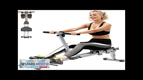 Home Folding Rowing Machine Hydraulic Rowing Machine. Dual Tracks for Quieter Indoor Review