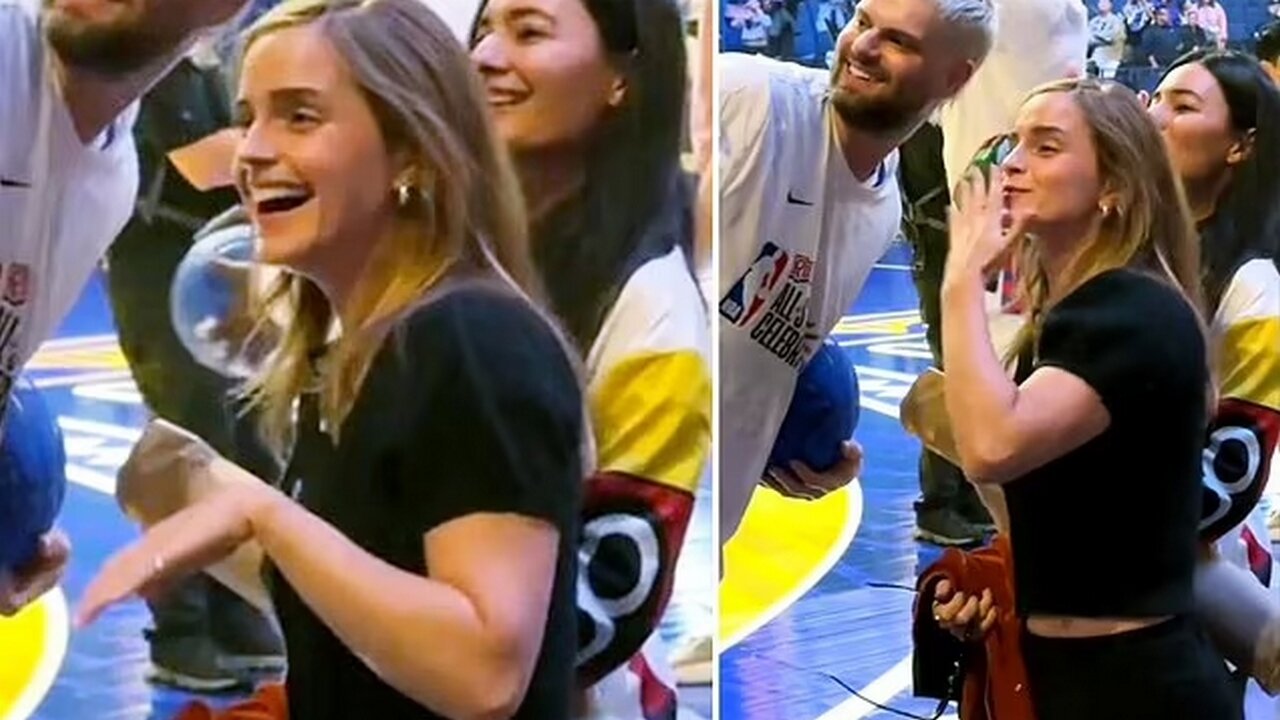 Emma Watson Surprises Fans at NBA Celebrity Game