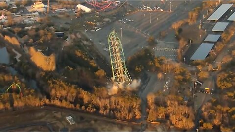 Kingda Ka At Six Flags Great Adventure Demolished Through Controlled Implosion