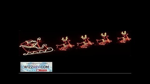 Waterproof Rope Light 2D Santa Sleigh Reindeer Motif Light for Christmas Outdoor Review