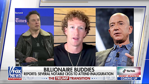 Big Tech CEOs Musk, Bezos And Zuckerberg To Attend Trump's inauguration