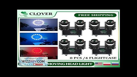 0 Tax 8Pcs 295W Moving Head Beam Light Stage Light With 4 Review