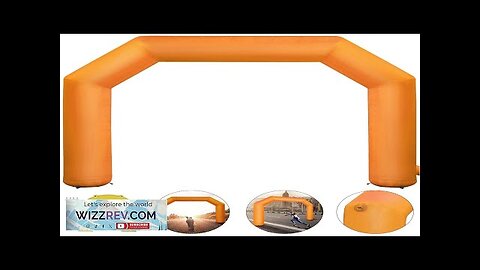 VEVOR Inflatable Arch Orange 20ft Hexagon Inflatable Arch Built in 100W Blower Review