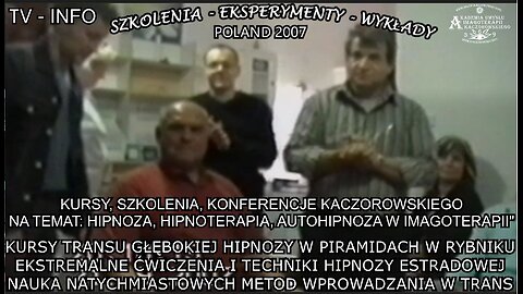 KURSY TRANSU GŁĘBOKIEJ HIPNOZY W PIRAMIDACH W RYBNIKU. EKSTRAMALNE ĆWICZENIA I TECHNIKI HIPNOZY ESTRADOWEJ.