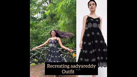 Recreating aadyareddy Outfit🖤