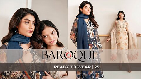 Baroque ready to wear collection 2025 | Embroidered | Pakistani Clothing uk