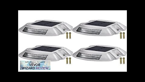 VEVOR Driveway Lights 4-Pack Solar Driveway Lights Bright White with Screw Solar Review