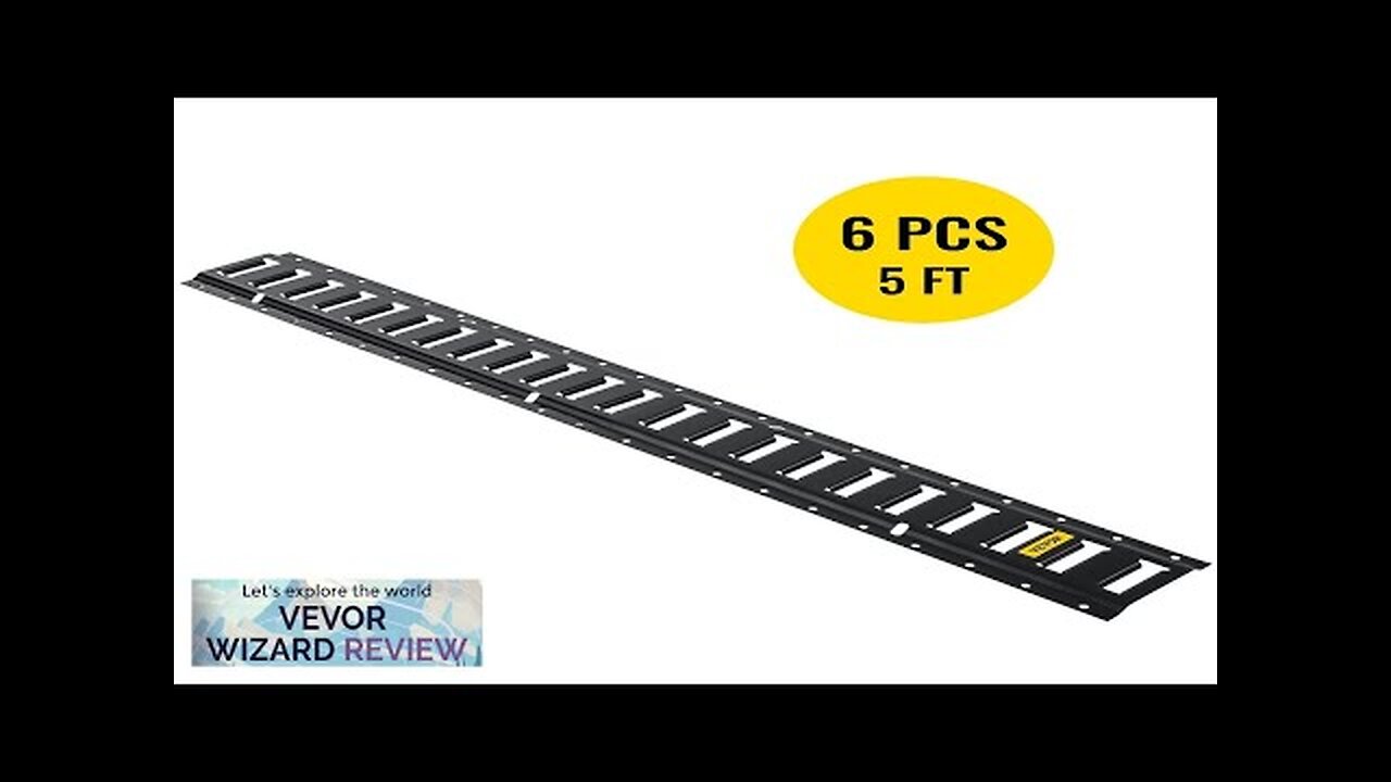 VEVOR E-Track Tie-Down Rail 6PCS 5-FT Steel Rails w/Standard 1"x2.5" Slots Compatible Review