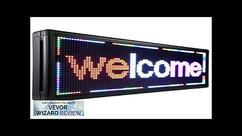 VEVOR Led Sign 40 x 15 inch Led Scrolling Sign 3 Color Review