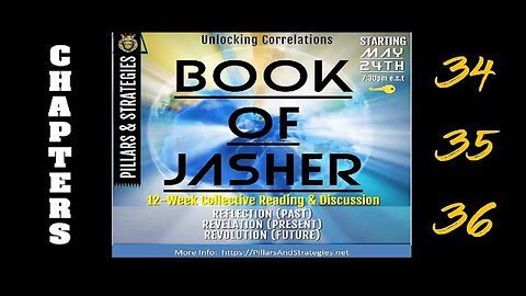 Unlocking KJV Correlations Series: Book of Jasher (Deep Dive) Ethics & Seasonings: (Chapters 34-36)