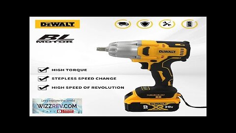 Dewalt Impact Wrench Brushless Cordless 700N.M High Torque Detachable Tire Electric Tools Review