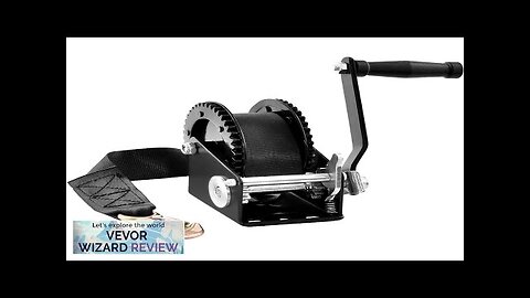 VEVOR Hand Winch 2000 lbs Pulling Capacity Boat Trailer Winch Heavy Duty Review